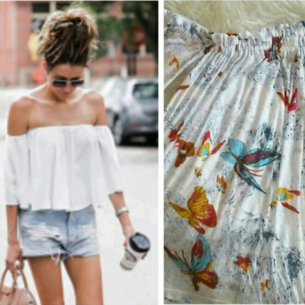 NWT!! Slendid Off the Shoulder Flowy Top OBO